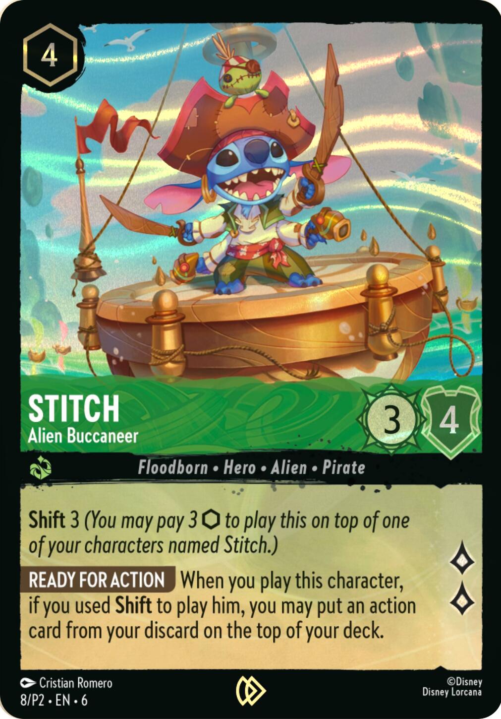 Stitch - Alien Buccaneer (Stitch Collector's Gift Set Promo) (8) [Promo Cards] | Rock City Comics