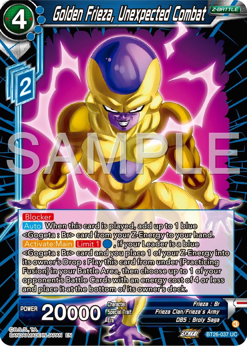 Golden Frieza, Unexpected Combat (BT26-037) [Ultimate Advent] | Rock City Comics