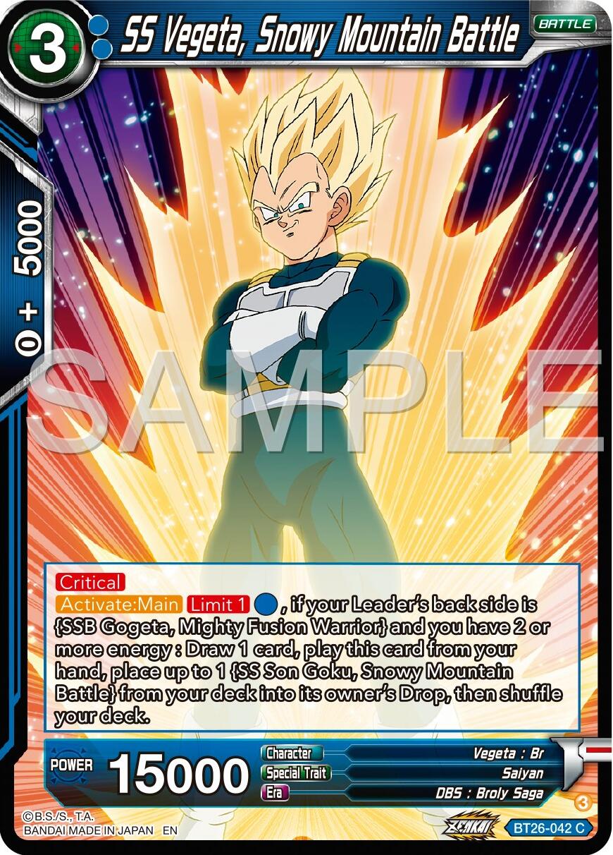 SS Vegeta, Snowy Mountain Battle (BT26-042) [Ultimate Advent] | Rock City Comics