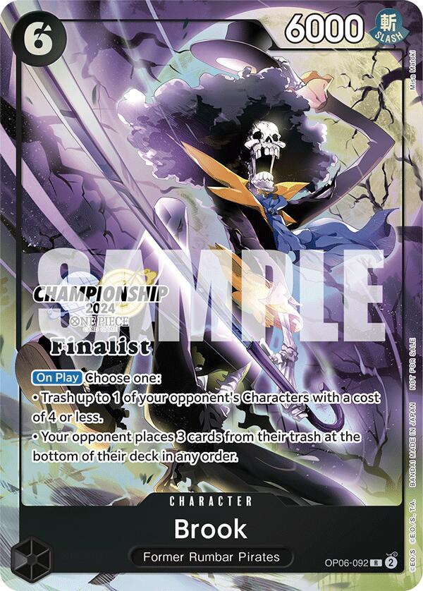 Brook (Championship 2024 Finalist Card Set) [One Piece Promotion Cards] | Rock City Comics