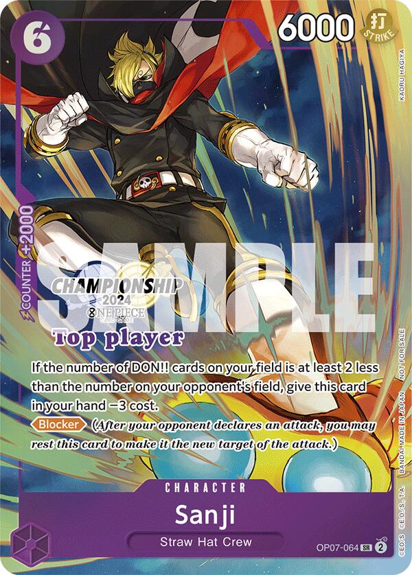 Sanji (Championship 2024 Top Player Pack) [One Piece Promotion Cards] | Rock City Comics