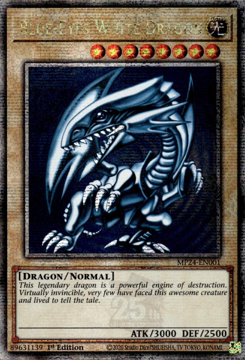 Blue-Eyes White Dragon [MP24-EN001] Quarter Century Secret Rare | Rock City Comics