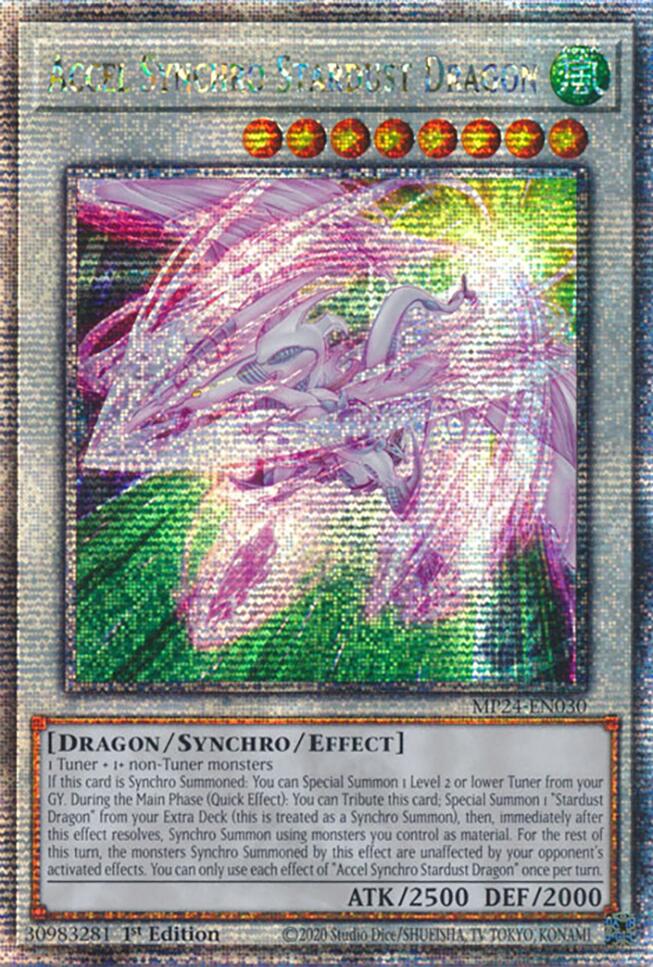 Accel Synchro Stardust Dragon [MP24-EN030] Quarter Century Secret Rare | Rock City Comics