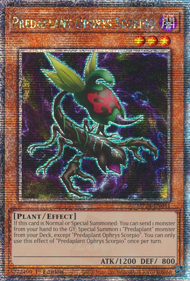 Predaplant Ophrys Scorpio [MP24-EN041] Quarter Century Secret Rare | Rock City Comics