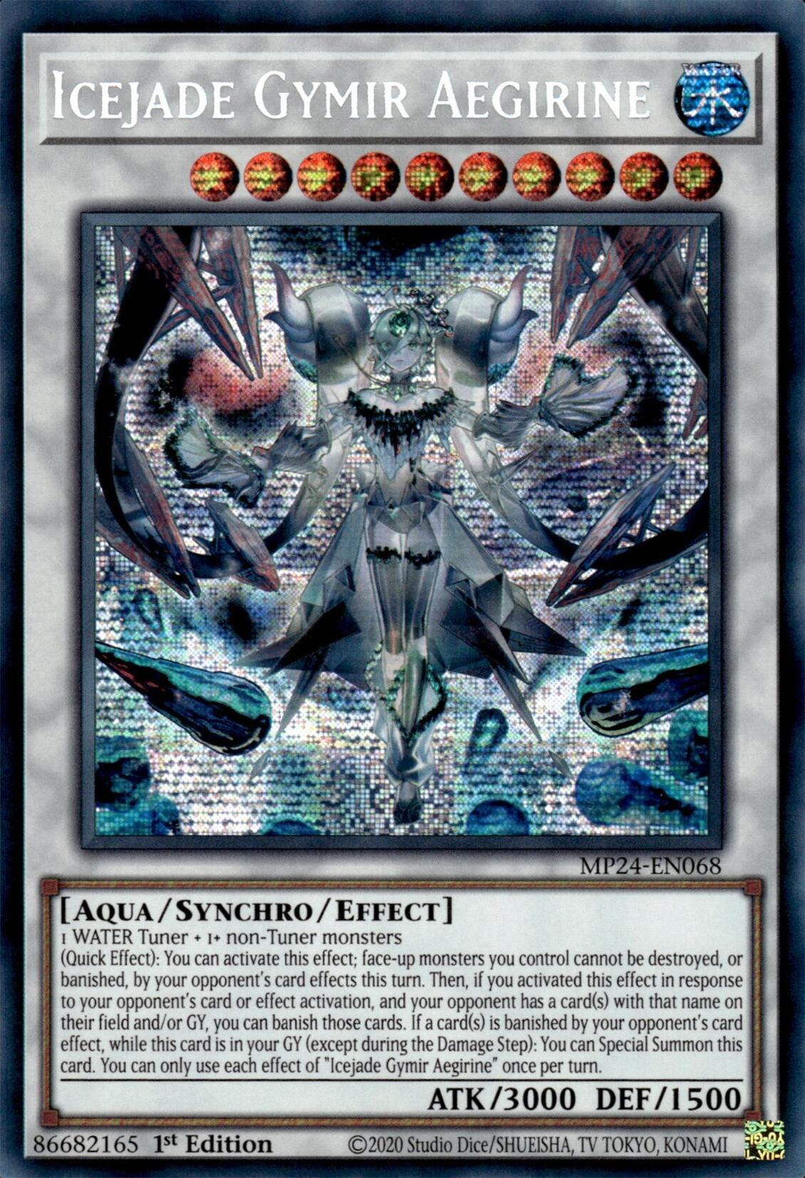 Icejade Gymir Aegirine [MP24-EN068] Prismatic Secret Rare | Rock City Comics