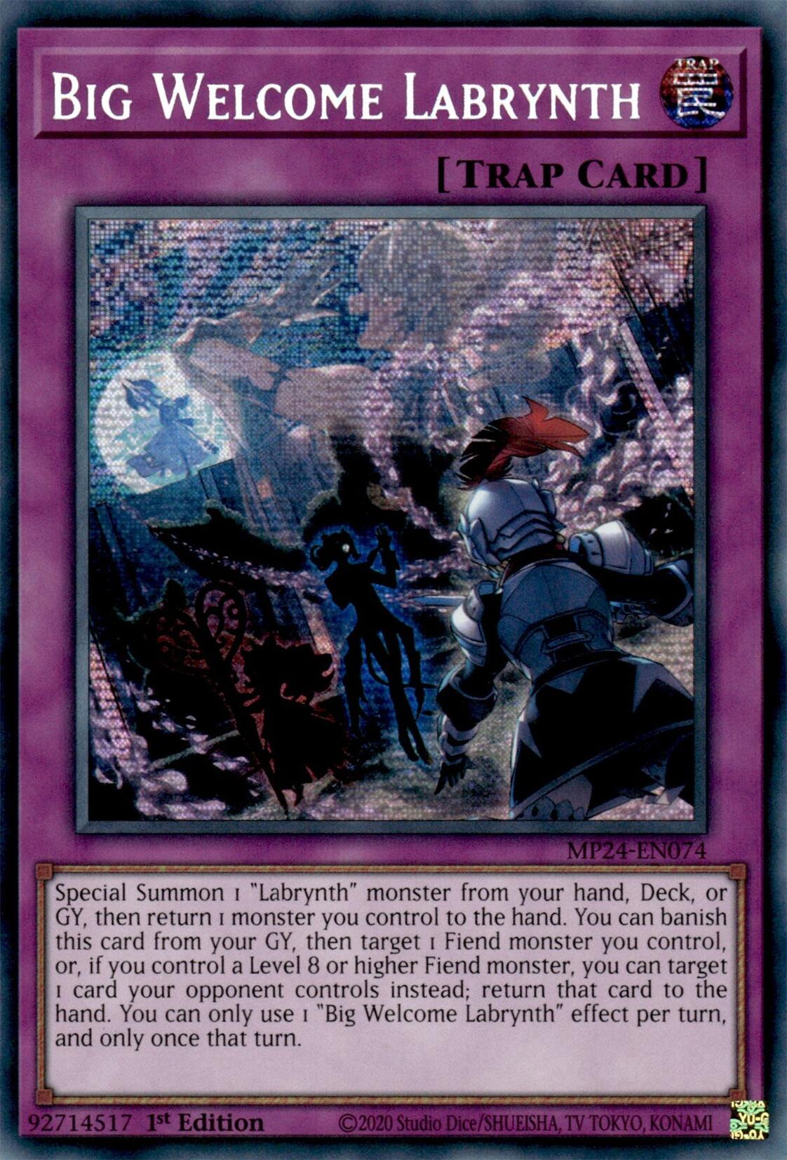 Big Welcome Labrynth [MP24-EN074] Prismatic Secret Rare | Rock City Comics