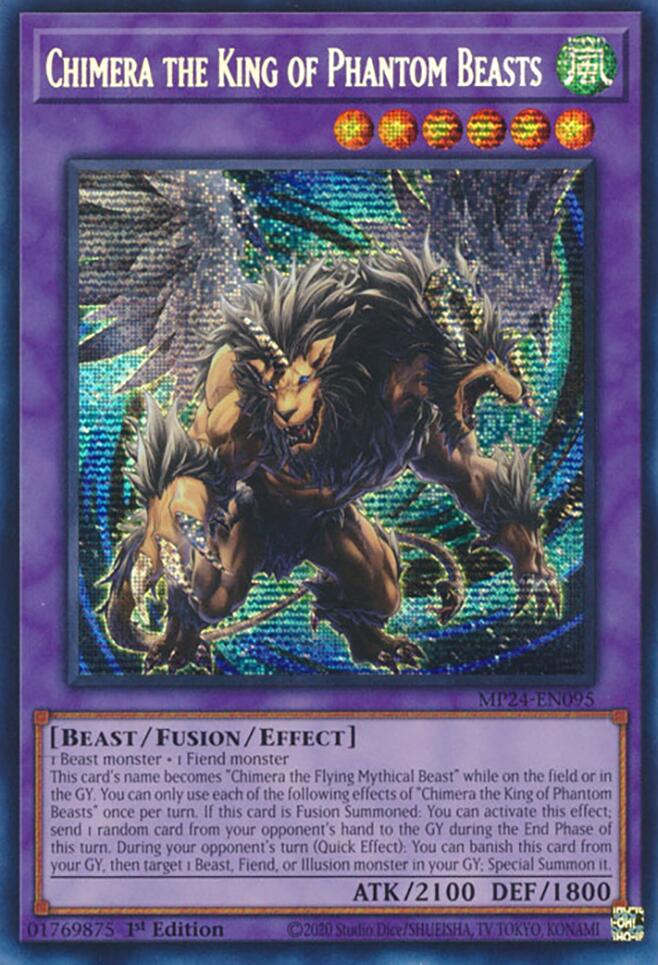 Chimera the King of Phantom Beasts [MP24-EN095] Prismatic Secret Rare | Rock City Comics