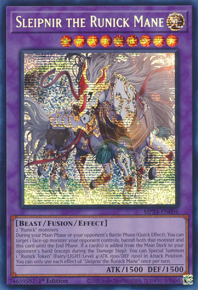 Sleipnir the Runick Mane [MP24-EN096] Prismatic Secret Rare | Rock City Comics