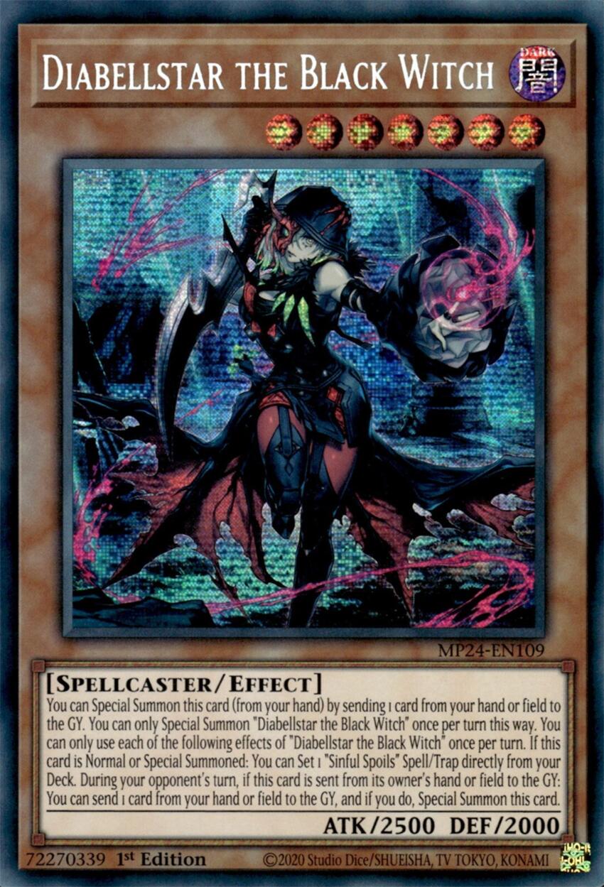 Diabellstar the Black Witch [MP24-EN109] Prismatic Secret Rare | Rock City Comics