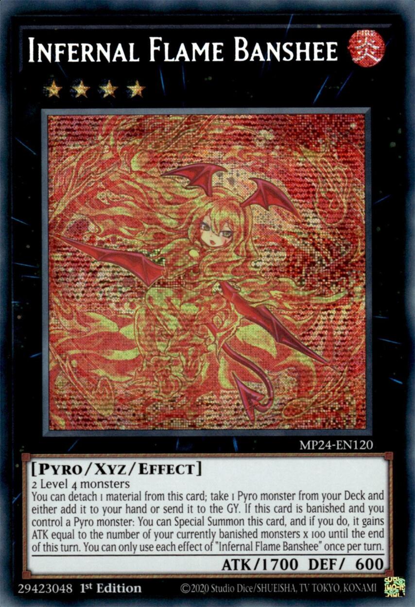 Infernal Flame Banshee [MP24-EN120] Prismatic Secret Rare | Rock City Comics