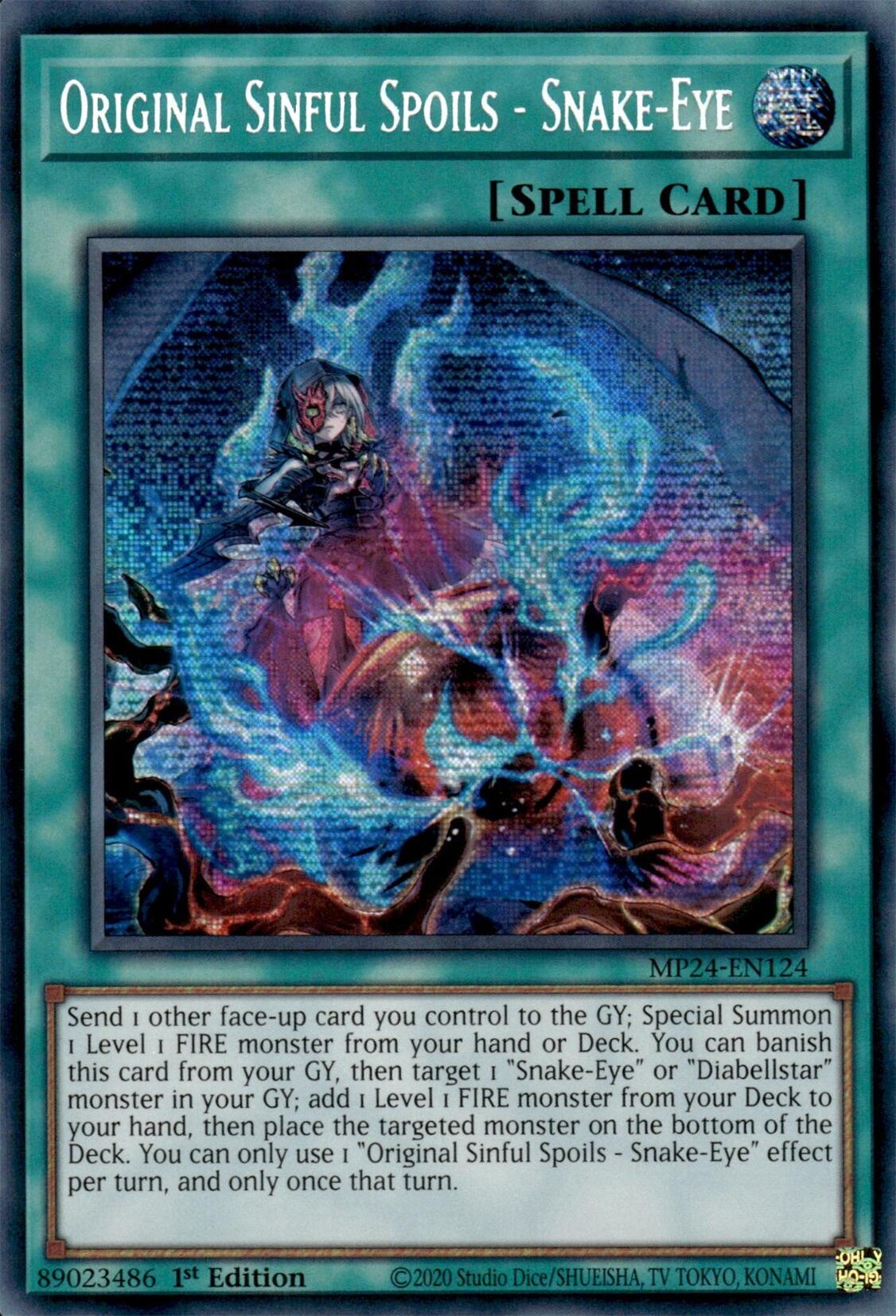 Original Sinful Spoils - Snake-Eye [MP24-EN124] Prismatic Secret Rare | Rock City Comics