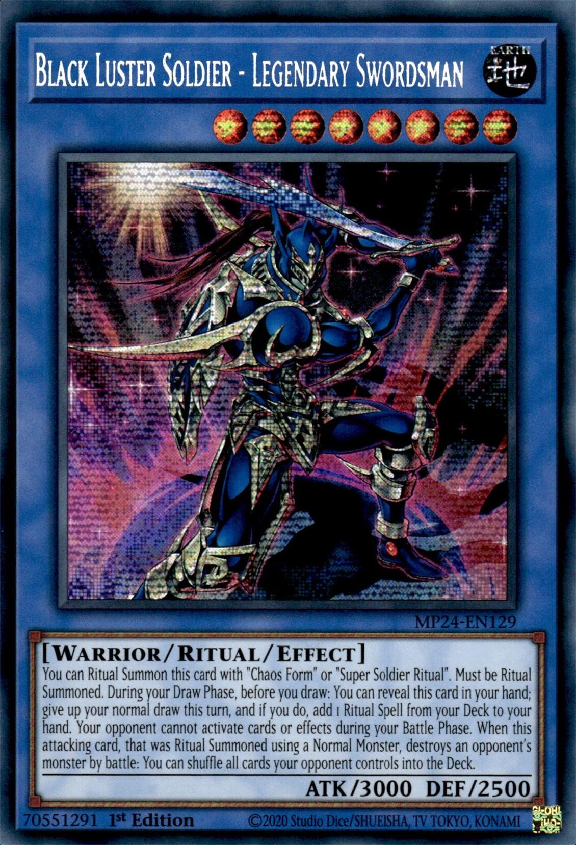 Black Luster Soldier - Legendary Swordsman [MP24-EN129] Prismatic Secret Rare | Rock City Comics