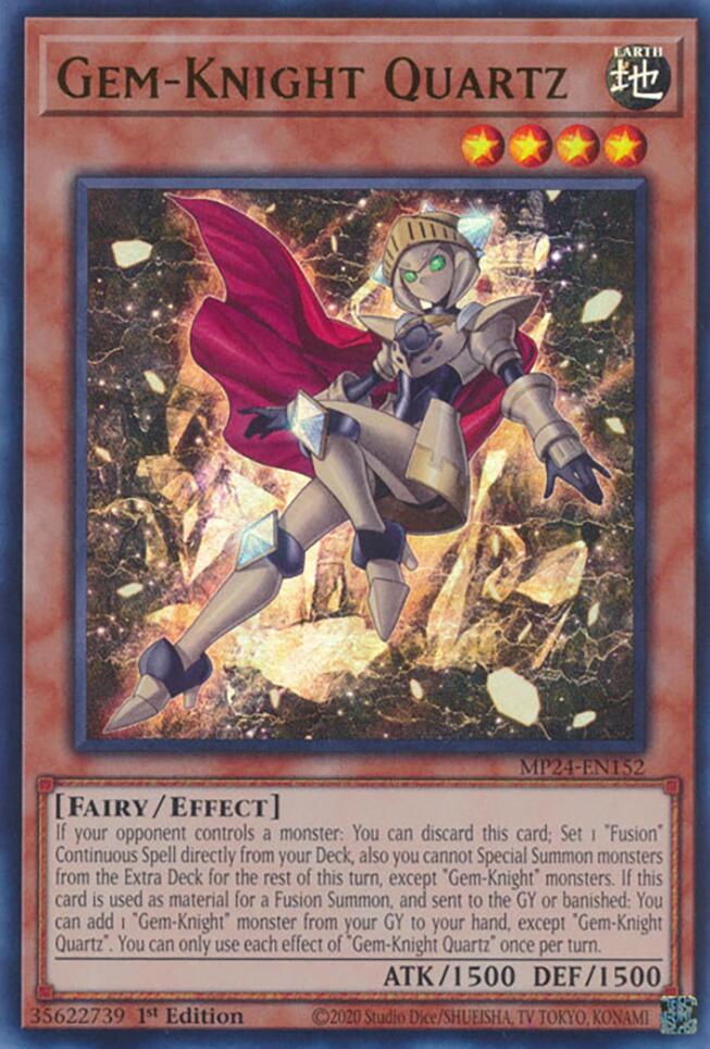 Gem-Knight Quartz [MP24-EN152] Ultra Rare | Rock City Comics