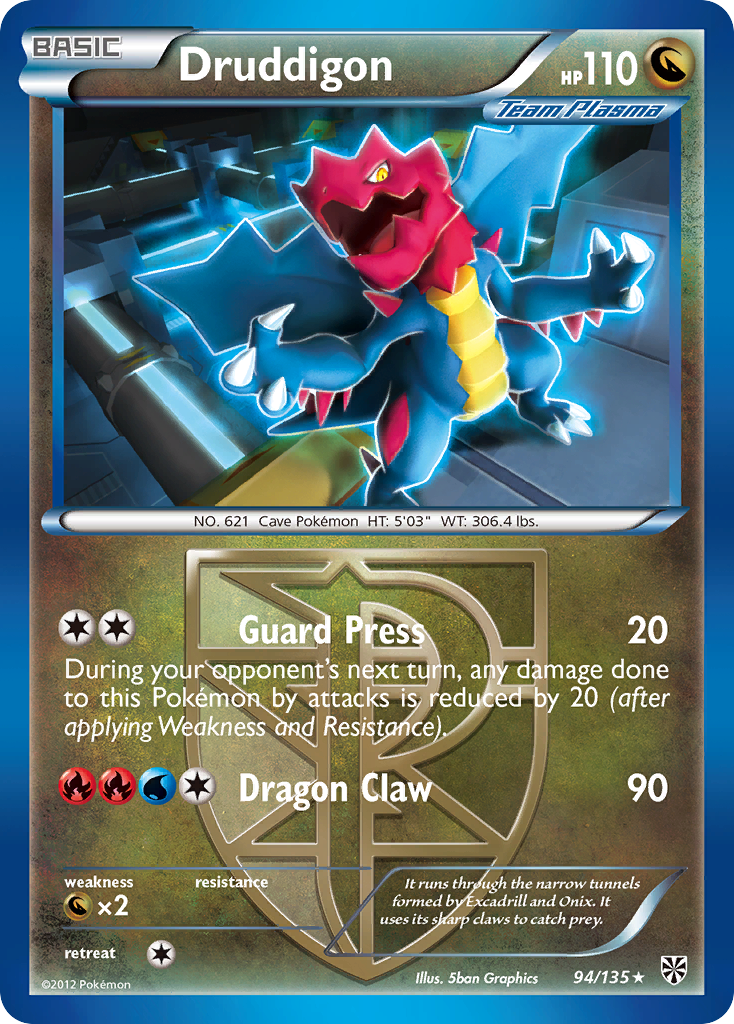 Druddigon (94/135) [Black & White: Plasma Storm] | Rock City Comics