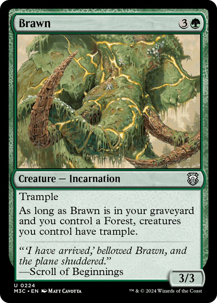 Brawn (Ripple Foil) [Modern Horizons 3 Commander] | Rock City Comics