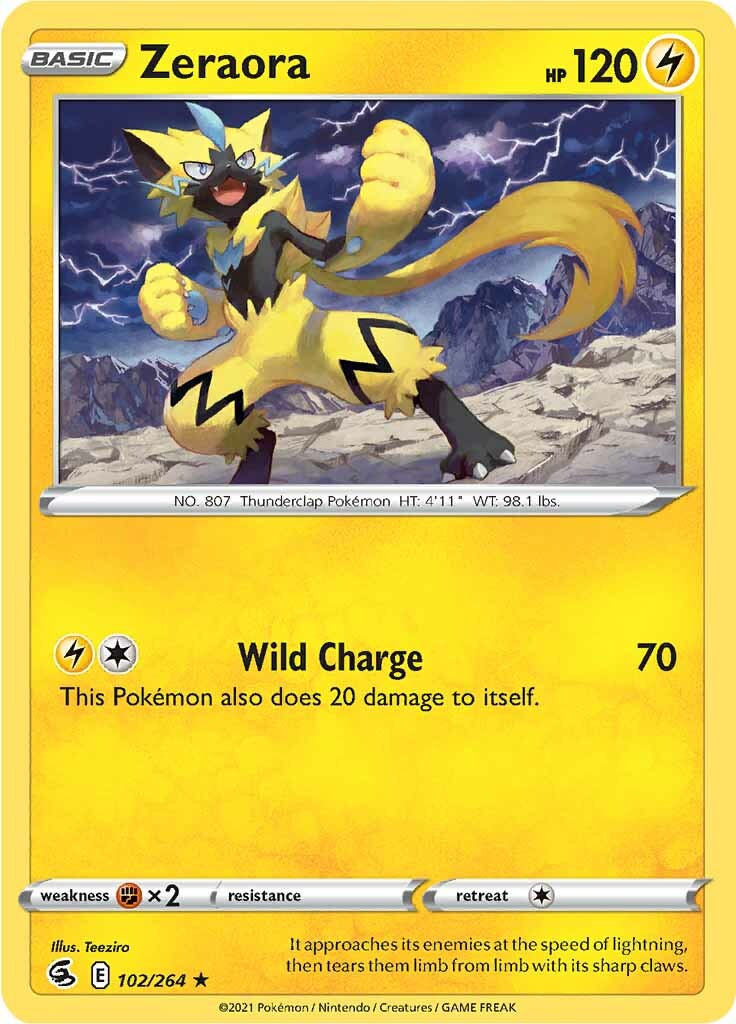 Zeraora (102/264) [Sword & Shield: Fusion Strike] | Rock City Comics