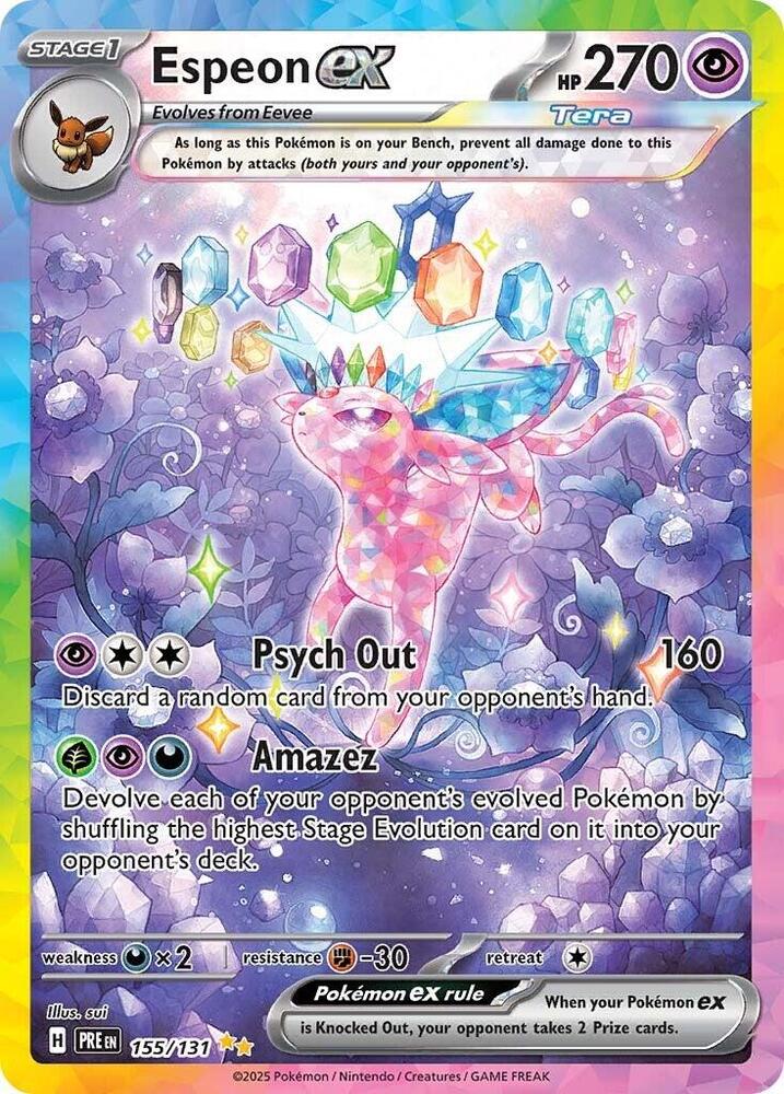 Espeon ex (155/131) [Scarlet & Violet: Prismatic Evolutions] | Rock City Comics