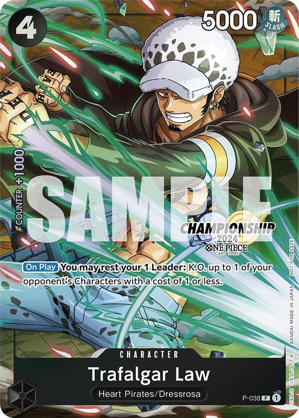 Trafalgar Law (P-038) (CS 2024 Event Pack Finalist) [One Piece Promotion Cards] | Rock City Comics