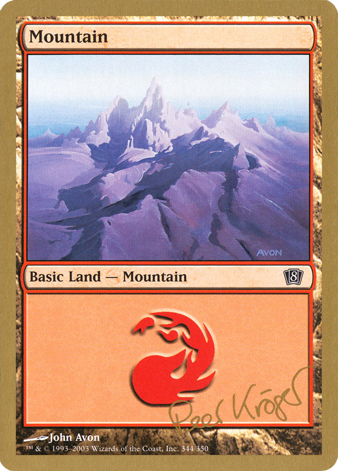 Mountain (344) (Peer Kroger) [World Championship Decks 2003] | Rock City Comics