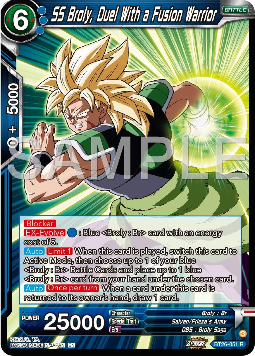 SS Broly, Duel With a Fusion Warrior (BT26-051) [Ultimate Advent] | Rock City Comics