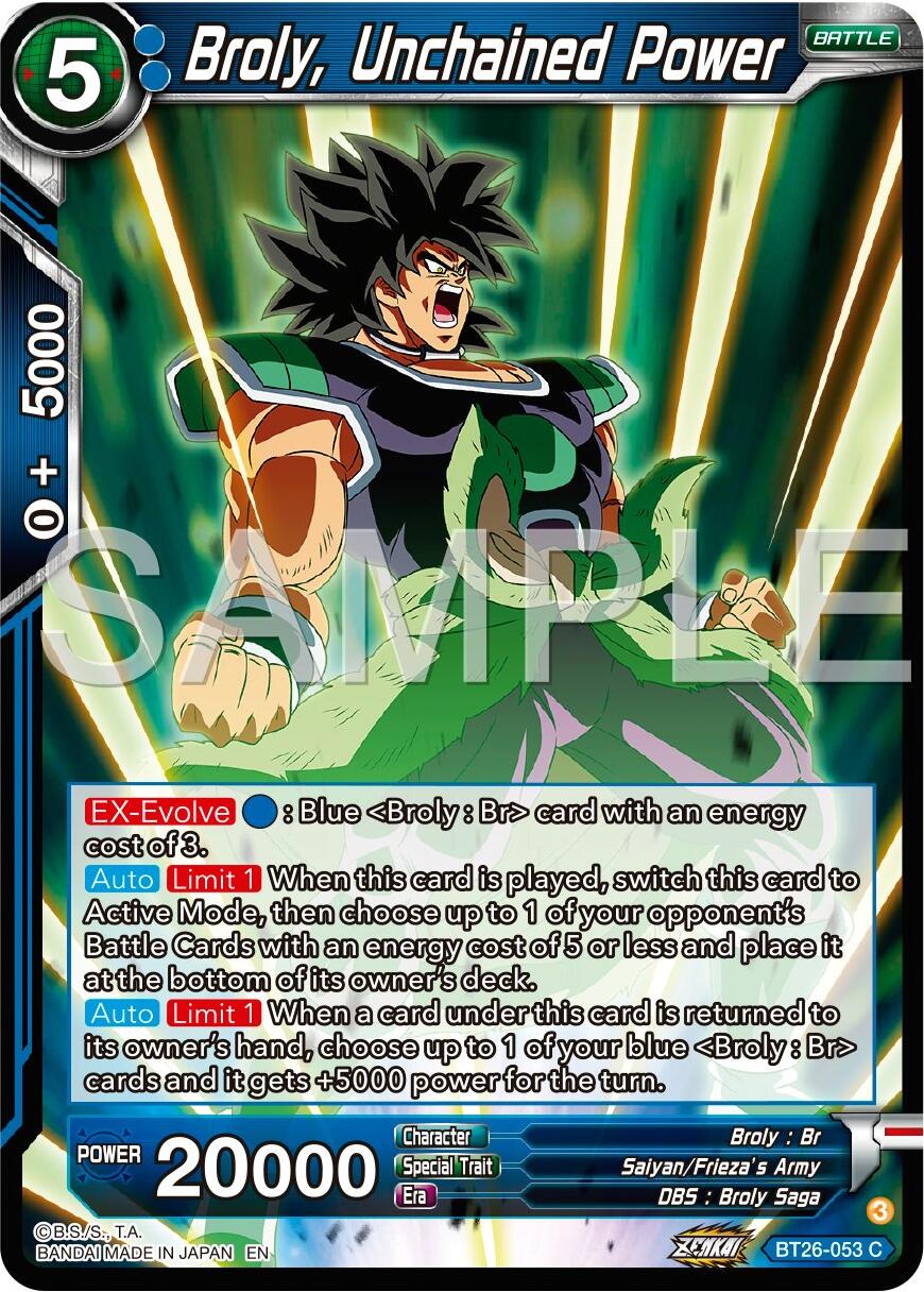 Broly, Unchained Power (BT26-053) [Ultimate Advent] | Rock City Comics