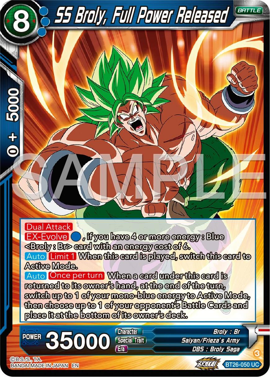 SS Broly, Full Power Released (BT26-050) [Ultimate Advent] | Rock City Comics