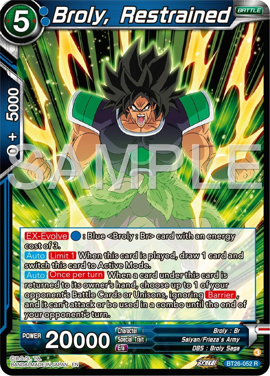 Broly, Restrained (BT26-052) [Ultimate Advent] | Rock City Comics