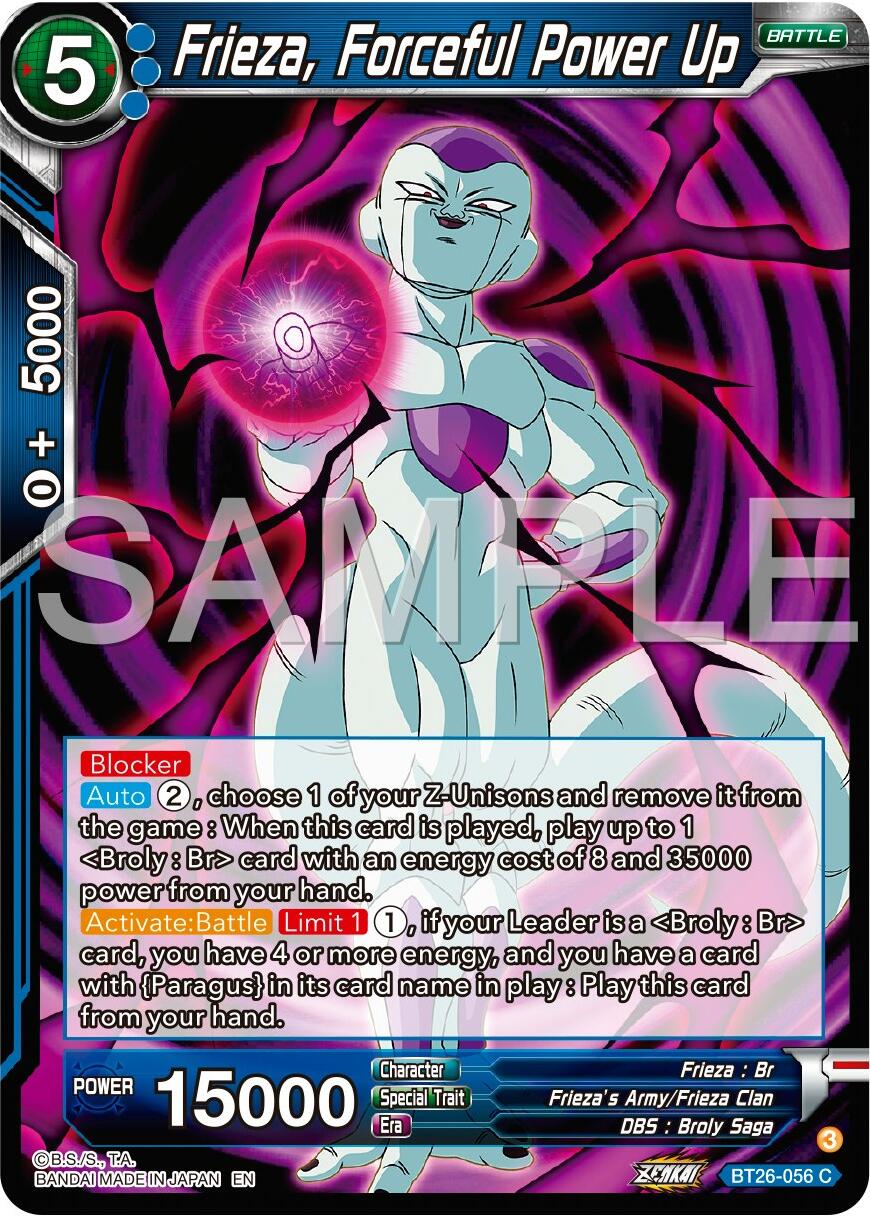 Frieza, Forceful Power Up (BT26-056) [Ultimate Advent] | Rock City Comics