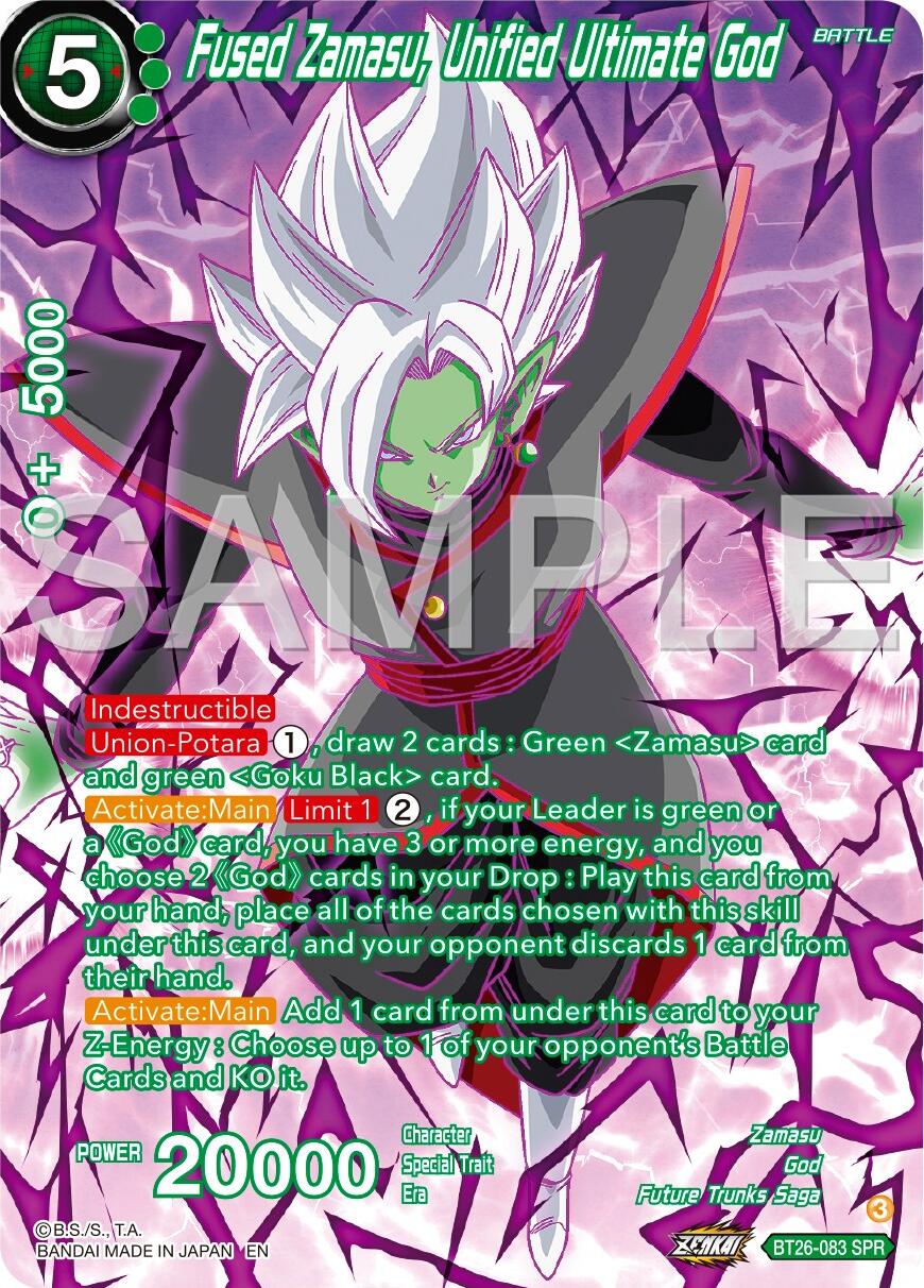 Fused Zamasu, Unified Ultimate God (SPR) (BT26-083) [Ultimate Advent] | Rock City Comics