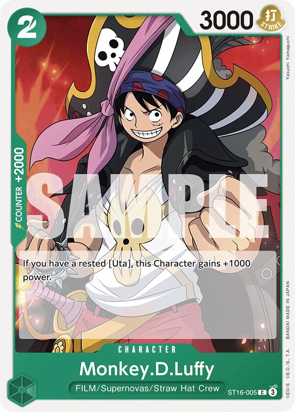 Monkey.D.Luffy [Starter Deck: GREEN Uta] | Rock City Comics