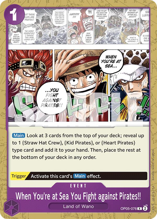 When You're at Sea You Fight against Pirates!! [Starter Deck: PURPLE Monkey.D.Luffy] | Rock City Comics