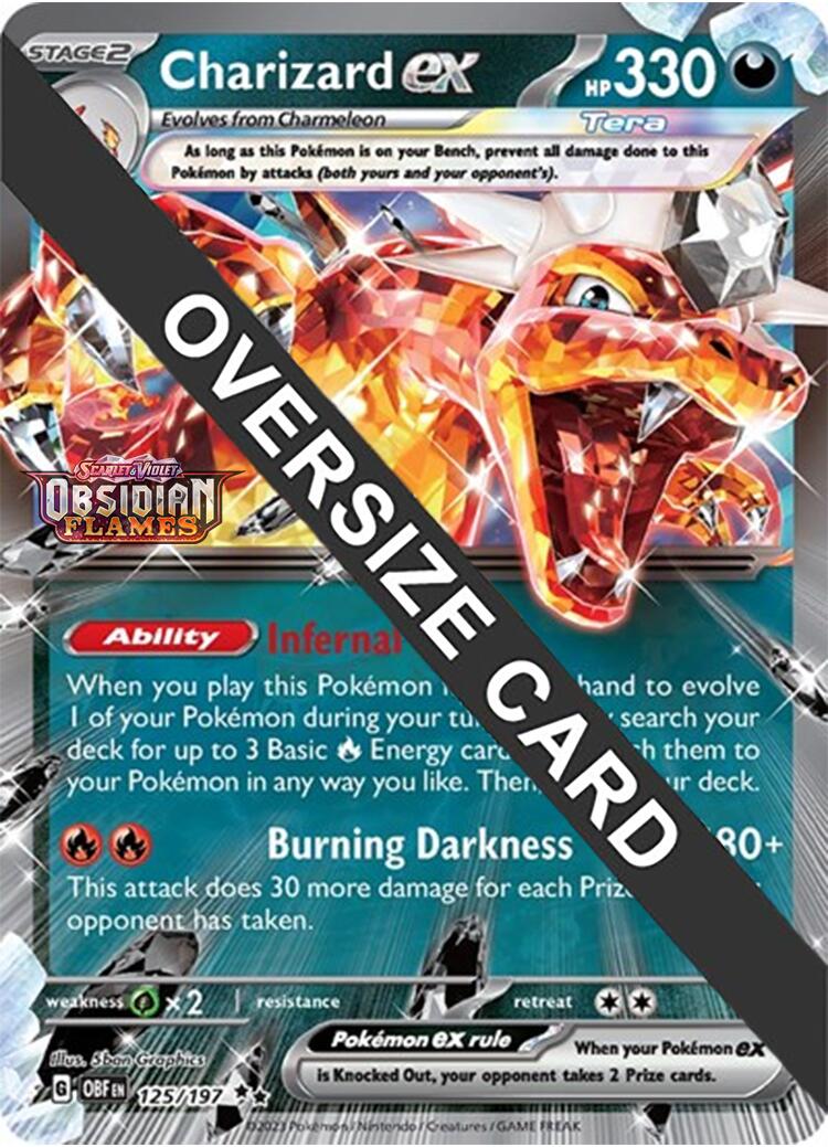 Charizard ex (125/197 - Jumbo Card) [Scarlet & Violet: Obsidian Flames] | Rock City Comics