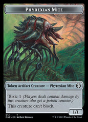 Rebel // Phyrexian Mite (012) Double-Sided Token [Phyrexia: All Will Be One Tokens] | Rock City Comics