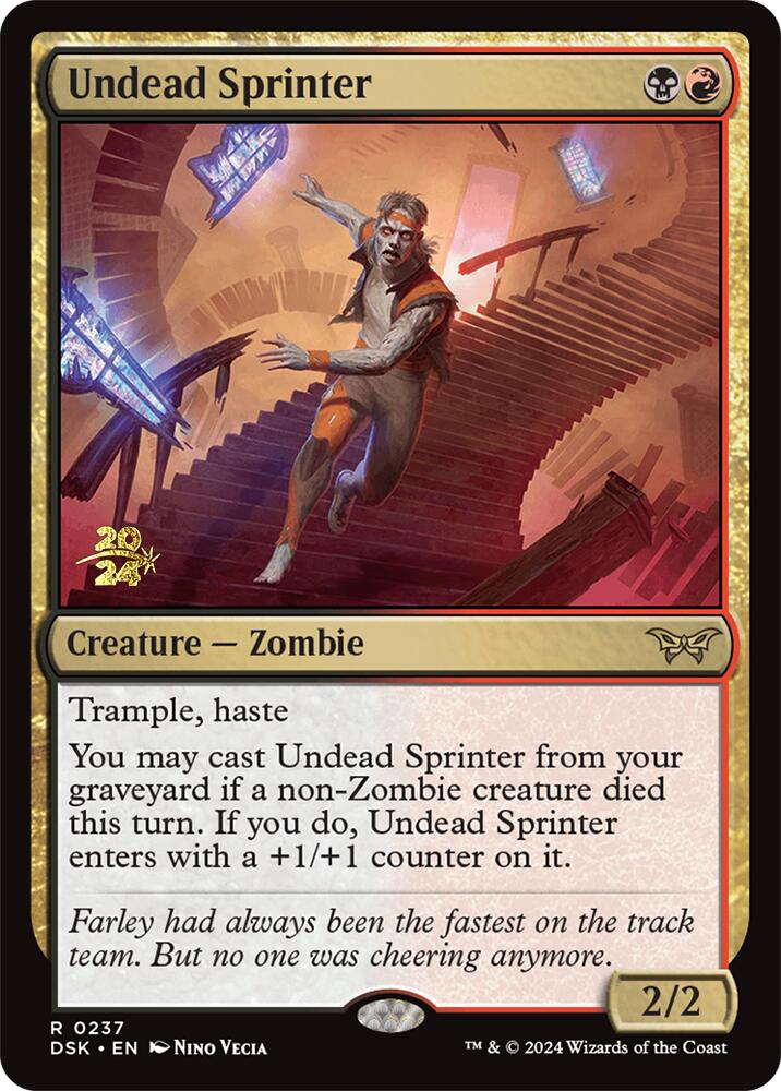 Undead Sprinter [Duskmourn: House of Horror Prerelease Promos] | Rock City Comics