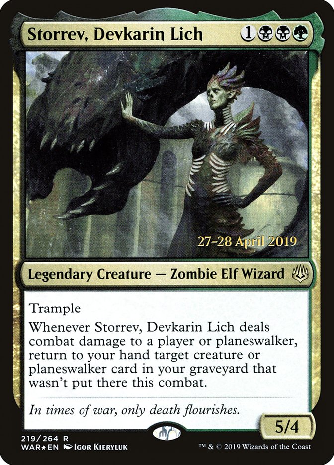 Storrev, Devkarin Lich [War of the Spark Prerelease Promos] | Rock City Comics