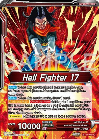 Hell Fighter 17 // Super 17, Anti-Saiyan Killing Machine (Alternate Art) (BT26-002) [Ultimate Advent] | Rock City Comics