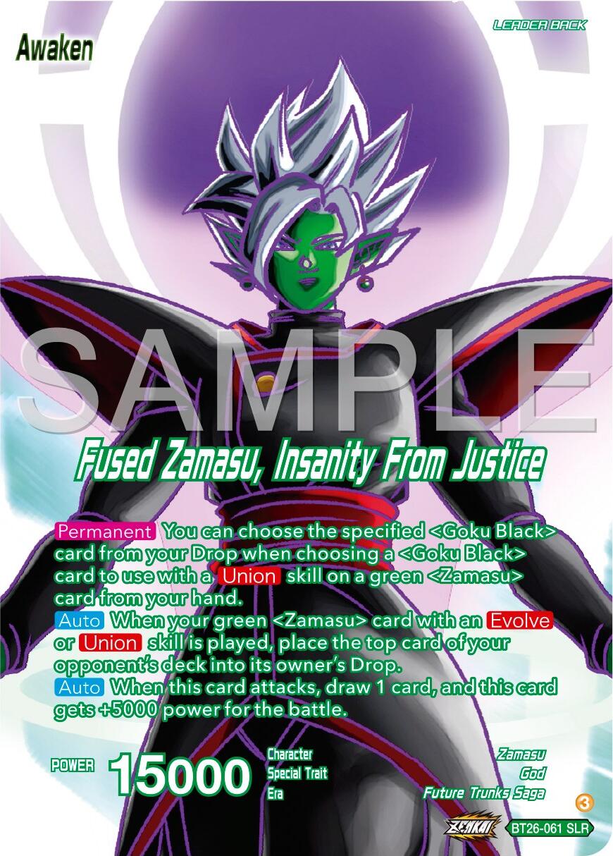 Zamasu // Fused Zamasu, Insanity From Justice (Alternate Art) (BT26-061) [Ultimate Advent] | Rock City Comics