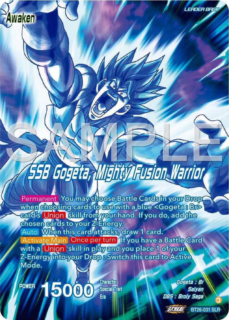 Gogeta // SSB Gogeta, Mighty Fusion Warrior (Alternate Art) (BT26-031) [Ultimate Advent] | Rock City Comics