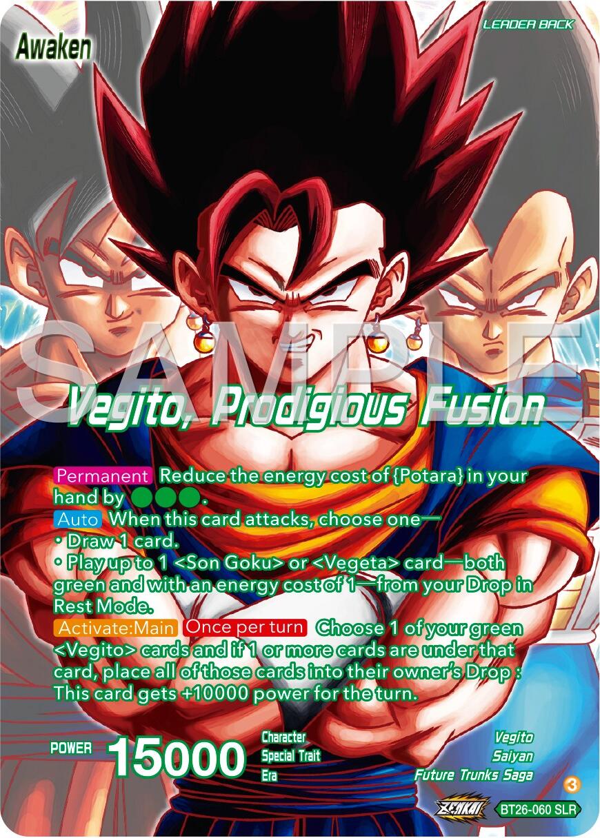 Son Goku & Vegeta // Vegito, Prodigious Fusion (Alternate Art) (BT26-060) [Ultimate Advent] | Rock City Comics