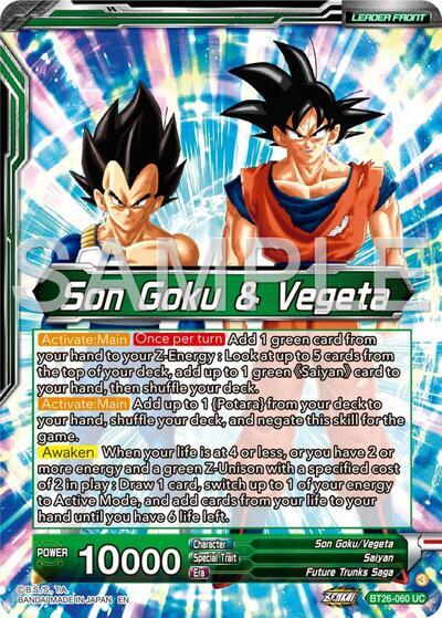 Son Goku & Vegeta // Vegito, Prodigious Fusion (Alternate Art) (BT26-060) [Ultimate Advent] | Rock City Comics