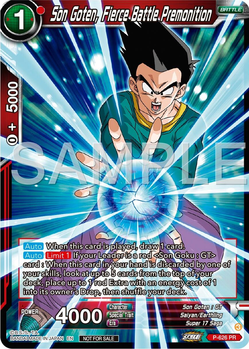 Son Goten, Fierce Battle Premonition (Zenkai Series Tournament Pack Vol.9) (P-626) [Promotion Cards] | Rock City Comics