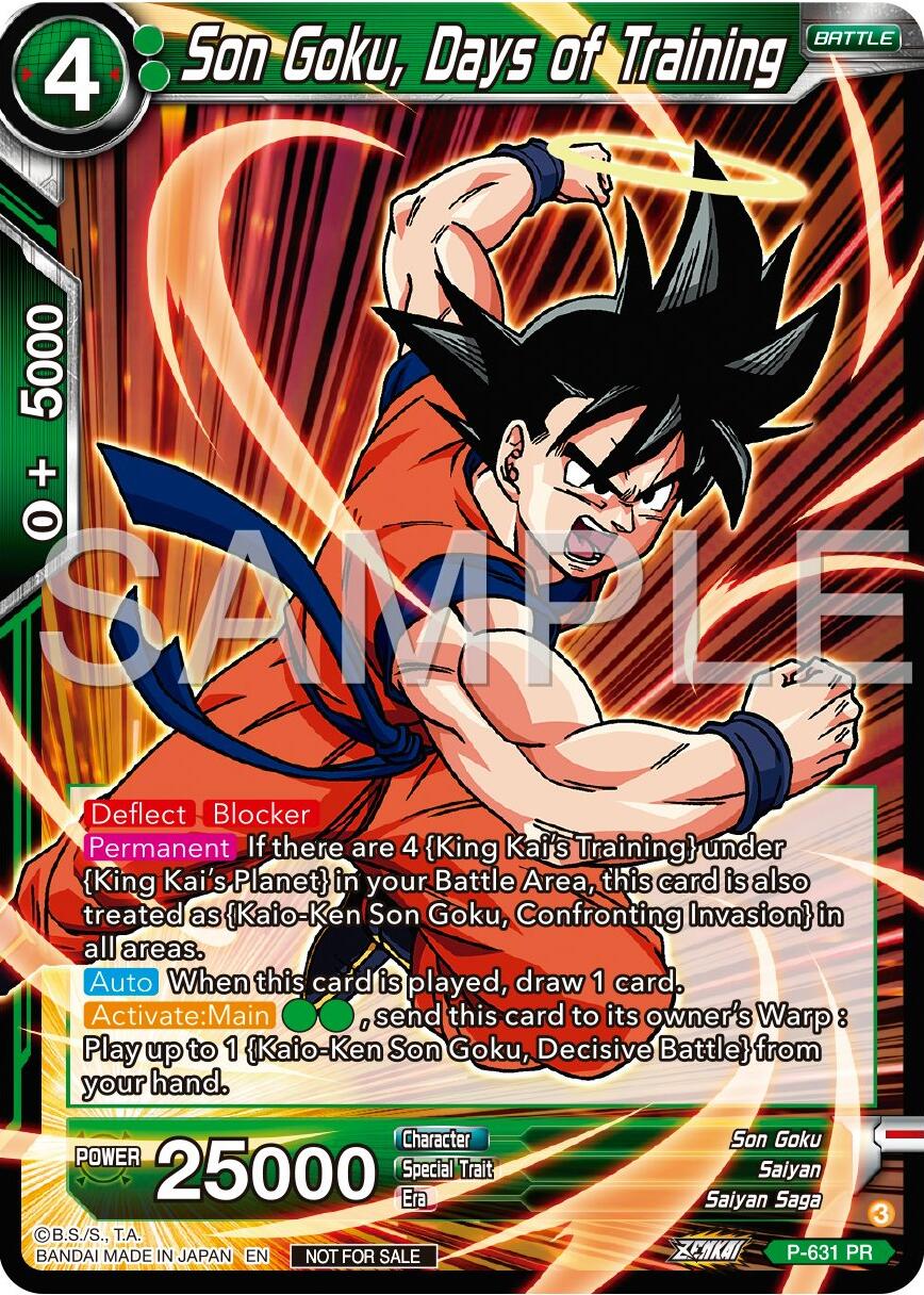 Son Goku, Days of Training (Zenkai Series Tournament Pack Vol.9) (P-631) [Promotion Cards] | Rock City Comics