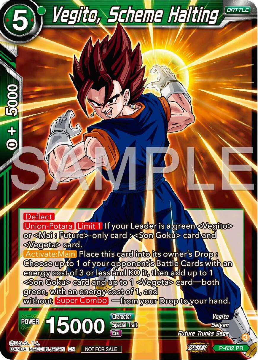 Vegito, Scheme Halting (Zenkai Series Tournament Pack Vol.9) (P-632) [Promotion Cards] | Rock City Comics