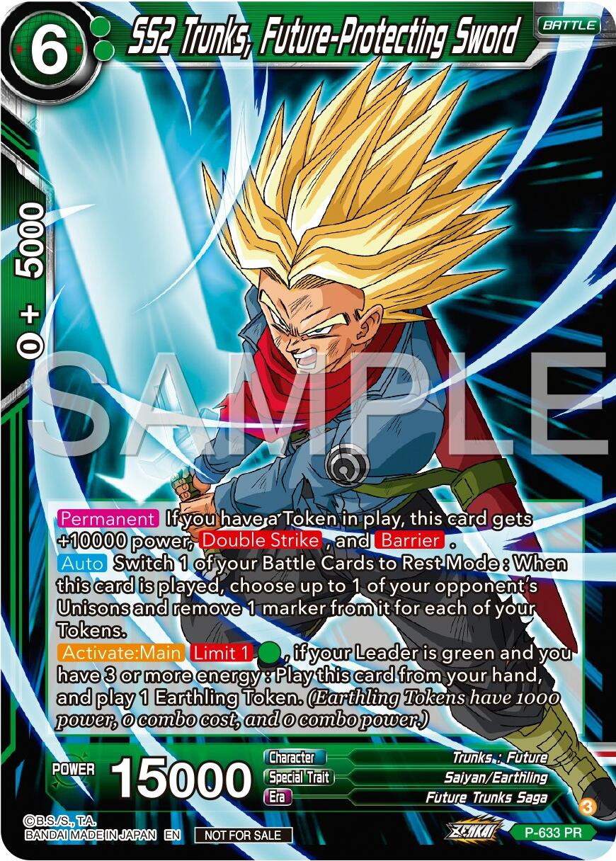 SS2 Trunks, Future-Protecting Sword (Zenkai Series Tournament Pack Vol.9) (P-633) [Promotion Cards] | Rock City Comics