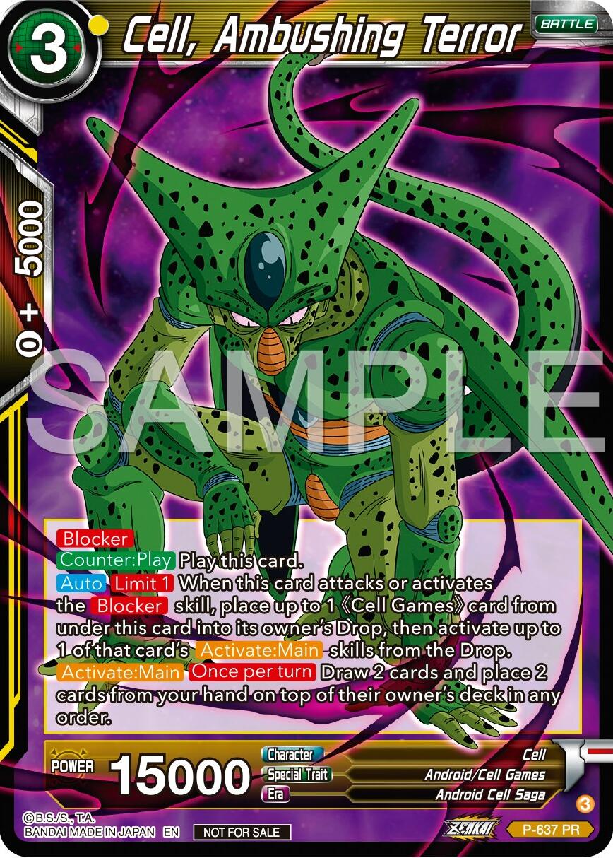 Cell, Ambushing Terror (Zenkai Series Tournament Pack Vol.9) (P-637) [Promotion Cards] | Rock City Comics