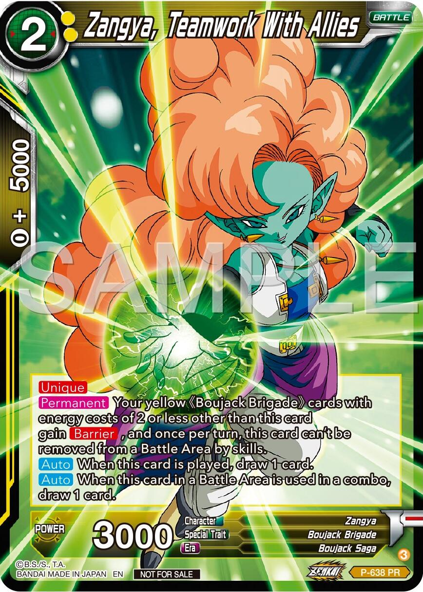 Zangya, Teamwork With Allies (Zenkai Series Tournament Pack Vol.9) (P-638) [Promotion Cards] | Rock City Comics