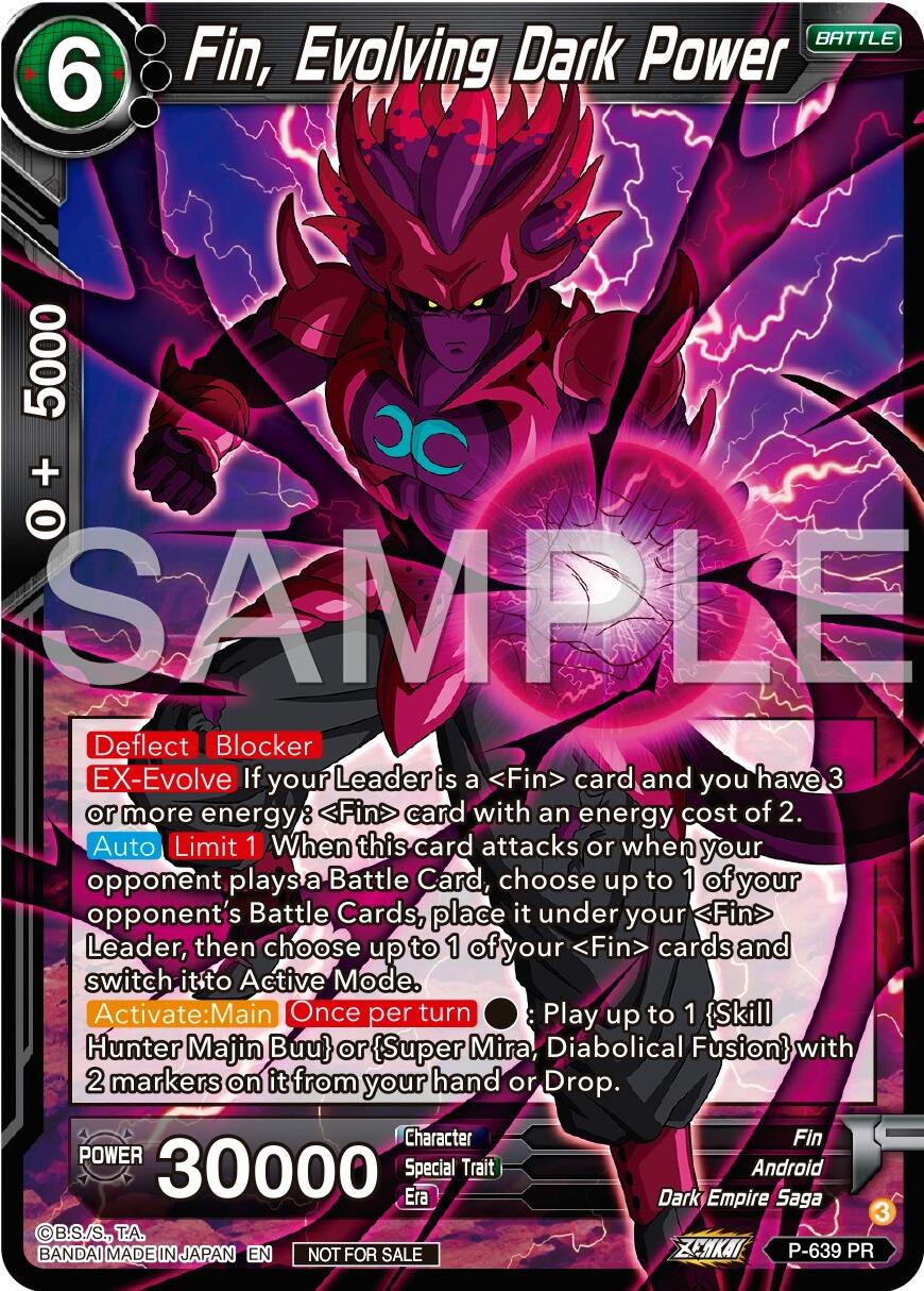 Fin, Evolving Dark Power (Zenkai Series Tournament Pack Vol.9) (P-639) [Promotion Cards] | Rock City Comics