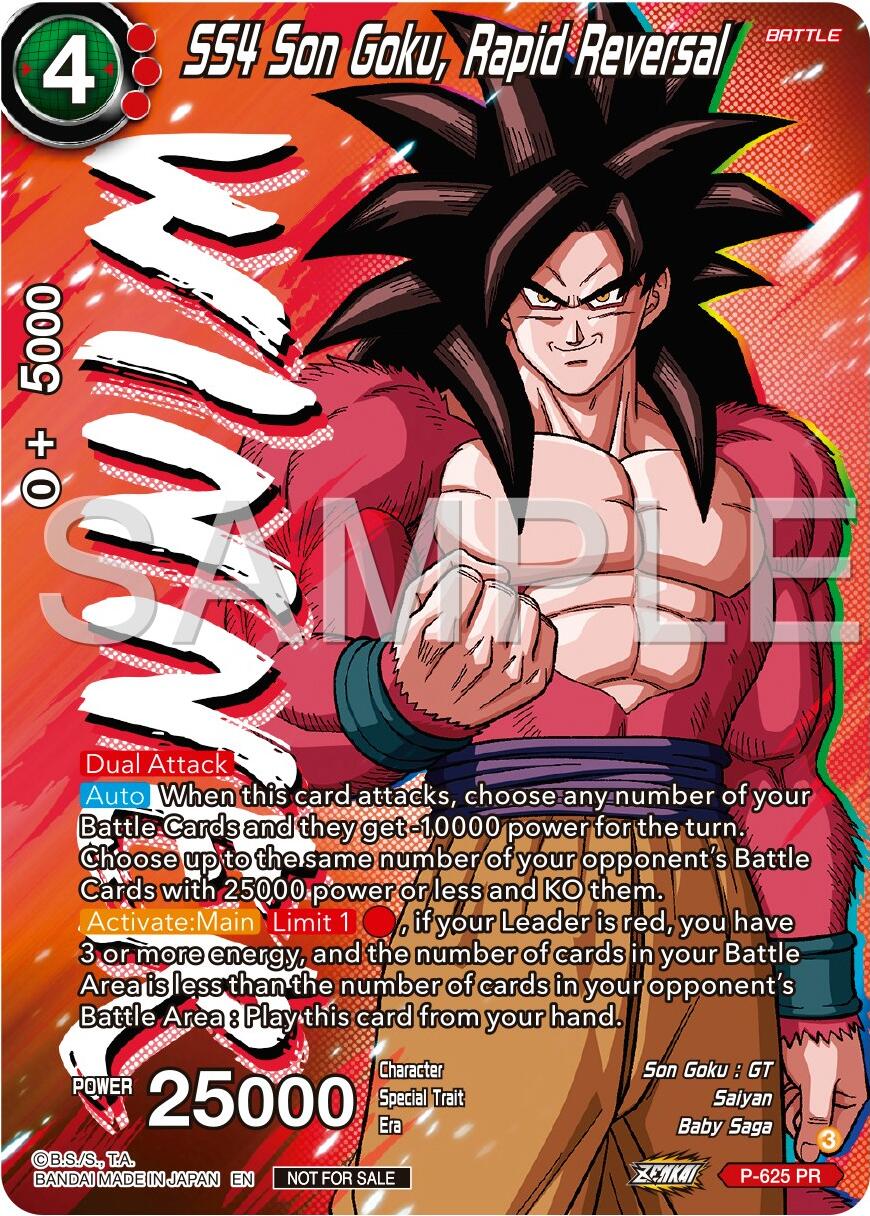 SS4 Son Goku, Rapid Reversal (Zenkai Series Tournament Pack Vol.9) (Winner) (P-625) [Promotion Cards] | Rock City Comics