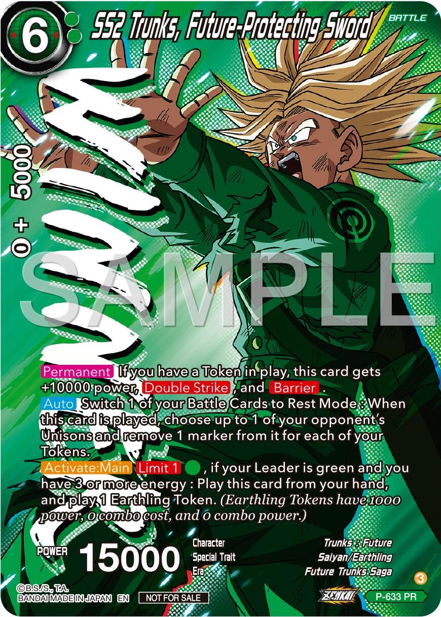 SS2 Trunks, Future-Protecting Sword (Zenkai Series Tournament Pack Vol.9) (Winner) (P-633) [Promotion Cards] | Rock City Comics