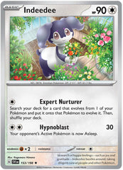 Indeedee (153/198) (Theme Deck Exclusive) [Scarlet & Violet: Base Set] | Rock City Comics